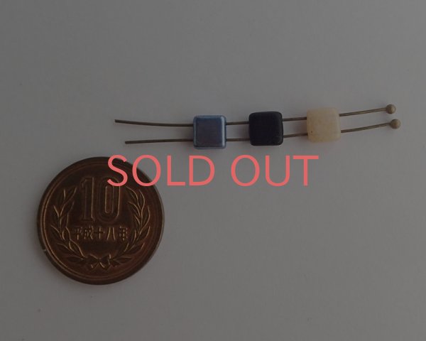 画像3: チェコガラスビーズ/2ホールタイル/メタリックレッド(10個) (3)