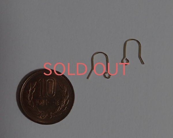 画像2: ブラス/フィッシュフックピアス/K16GP(5ペア) (2)