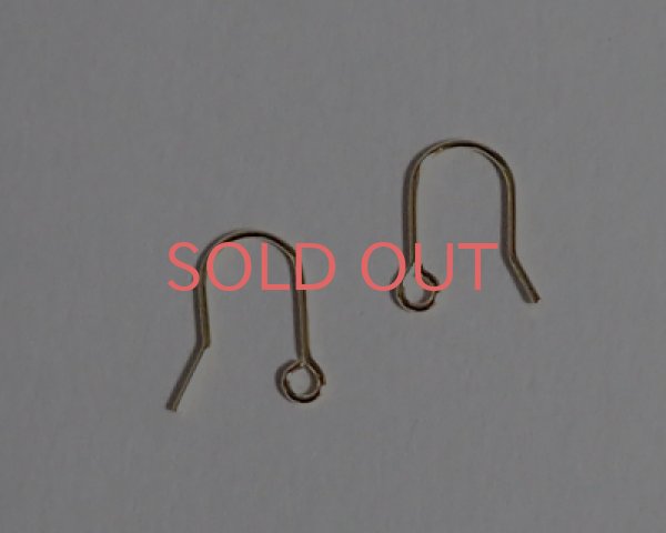 画像1: ブラス/フィッシュフックピアス/K16GP(5ペア) (1)