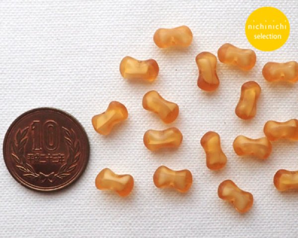 画像2: ns011/ヴィンテージ/ドイツ/リボン/トパーズホワイトギブレ(10個) (2)