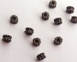 画像1: メタルビーズ/ダブルドットロンデル/金古美/約5×3mm（2個） (1)