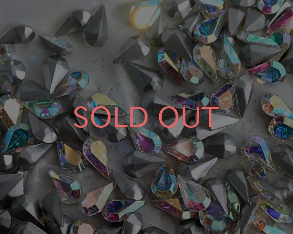 画像1: ヴィンテージ/スワロフスキー/#4300/2/クリスタルオーロラ/13×7.8mm(2個) (1)