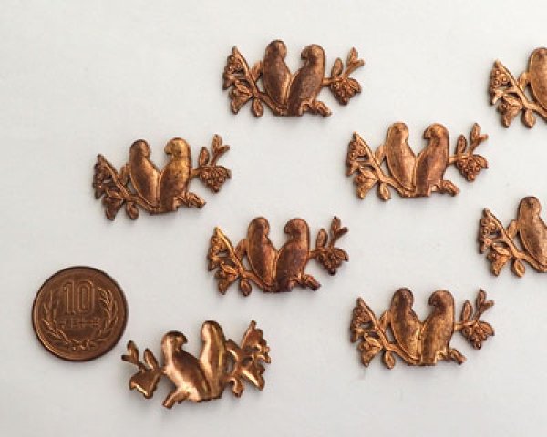 画像3: ヴィンテージ/ブラススタンピング/ツインバード(1個) (3)