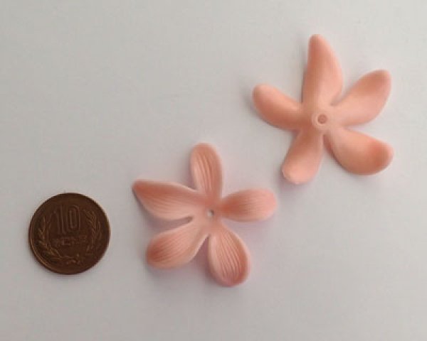 画像2: ヴィンテージ/ドイツ/プラスチック/フラワー211/ラージピンク(1個) (2)