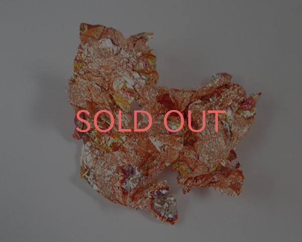 画像2: 金箔風ホイル/オレンジマーブル (2)