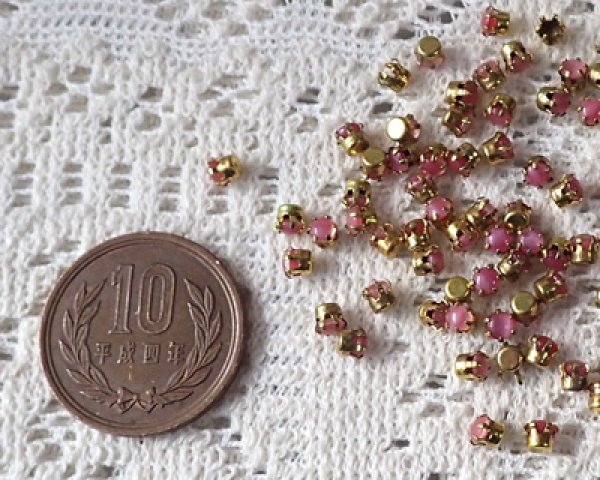 画像3: ヴィンテージ/プリセットパーツ/ピンクムーン(10個) (3)