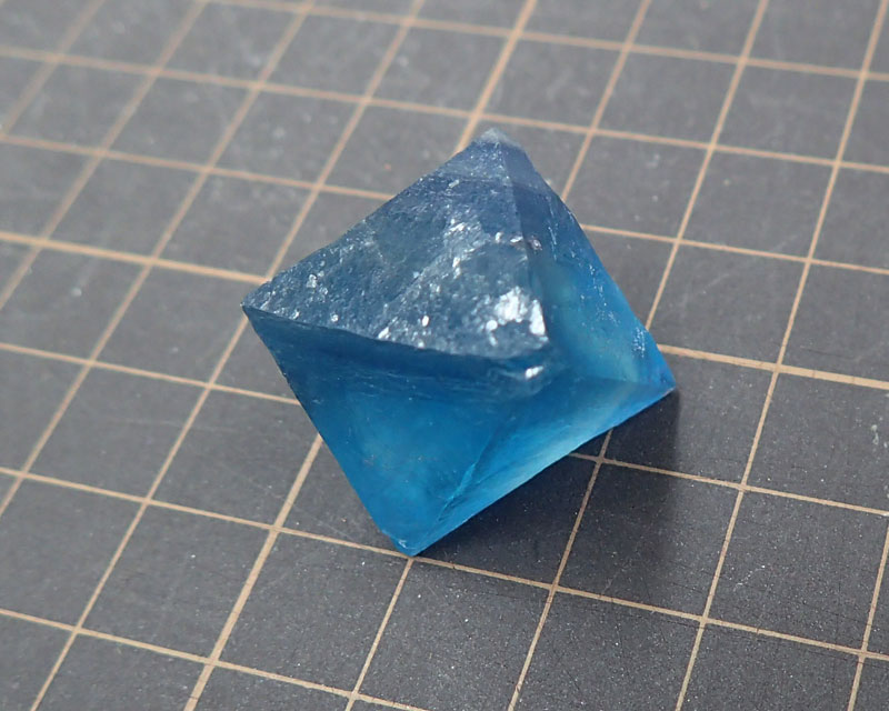 鉱物フローライト 蛍石 ニューメキシコ ビンガム産 八面体 青 ブルー